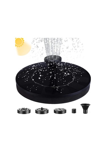 Vkemall Güneş Enerjili Havuz Fıskiyesi - Çeşitli Su Desenleriyle Bahçe, Küçük Havuz, Akvaryum İçin Taşınabilir Güneş Pompa