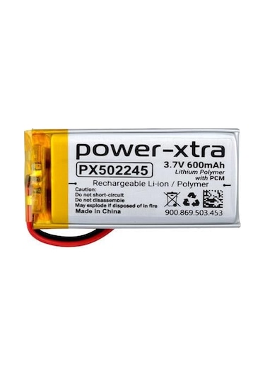 Power-xtra Px502245 - 3.7v 600 Mah Li-polymer Pil - Devreli