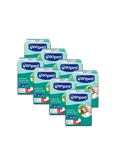 Canped Anatomik Hastabezi Normal Büyük 8 Li X 8 Adet PKT.CANPED.144 L