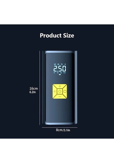 Xuweiwei Kablolu Lastik Sisirme Hava Kompresoru Dijital Otomatik Hava Pompasi Bisiklet Araba Lastikleri Icin Elektrikli Hizli Inflasyon Dijital Ekran
