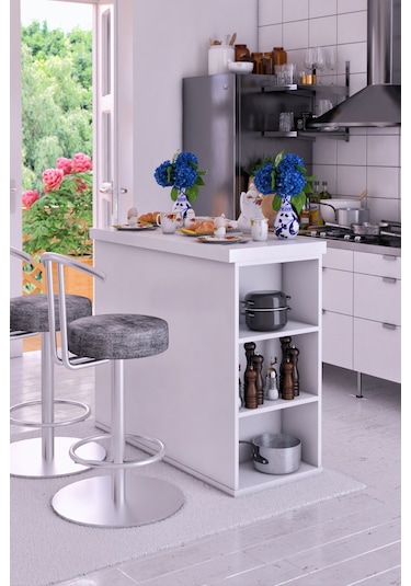 Şahin Ada Yemek Masası Kapaklı Çekmeceli Çok Amaçlı