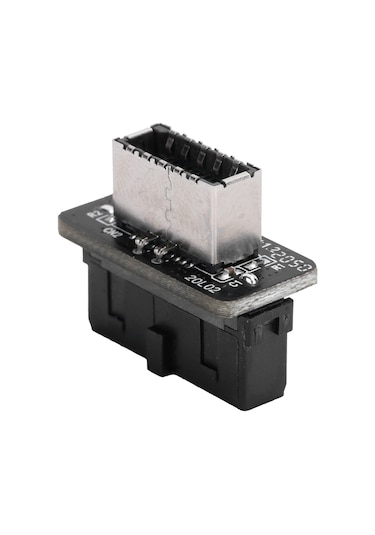 Yaleker Anakart Usb3.0/3.1 19p/20p'den Type-e'ye 90 Derece Dönüştürücü, Önden Tip-c Portu, 10gbps Hız, Kararlı Sinyal, Sürücü Gerektirmez