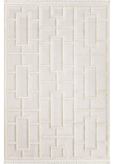 Vivaldi Havana 3004 Krem İskandinav Serisi Salon Oturma Yatak Odası Halısı Krem