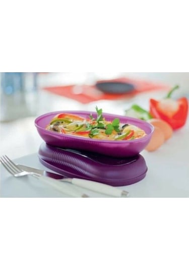Tupperware Mor Mikro Lezzet Mikrodalga Kabı Çok Renkli