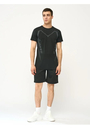 Ynaı Sportwear Antrenmanlar İçin Spor Takımı/rashguard 2'si 1 Arada 244500305 Siyah