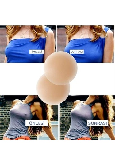 Göğüs Ucu Kapatıcı Silikon Bant Şeffaf