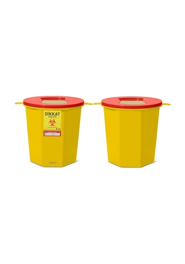 Tıbbi Atık Kovası 5 Litre 10 Adet - Tıbbi Atık Kutusu