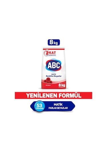 Abc Matik Gül Tutkusu Toz Çamaşır Deterjanı 8 KG