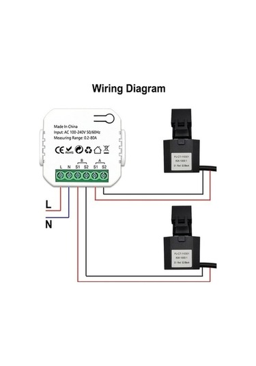 Trendooze Tuya Wifi Güneş Enerji Ölçer, Akıllı Enerji İzleme, Çift Kanal Pv, Tüketim & Üretim Takibi