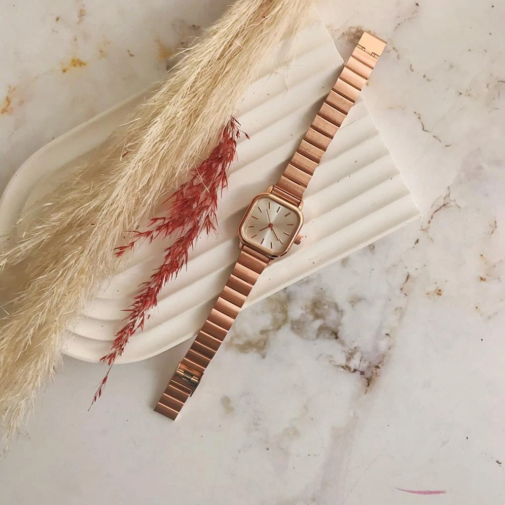 Hemera Gümüş Kadran Rose Metal Kadın Kol Saati Rose Gold