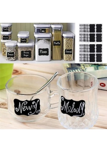 Mithra Life 25 Adet Kavanoz Baharat Kalemli Sticker Etiketi Mıt1102