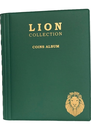 Lion Marka Madeni Para Albümü 10 Sayfa - 120 Cepli Yeşil
