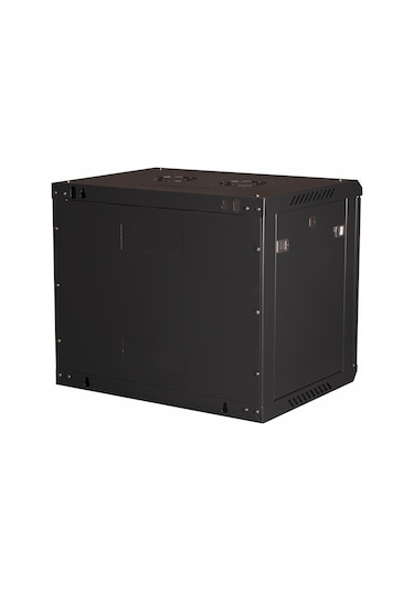 Lande - 9u 19" Duvar Tipi Rack Kabinet Genişlik: 600 Mm Derinlik: 450 Mm Siyah