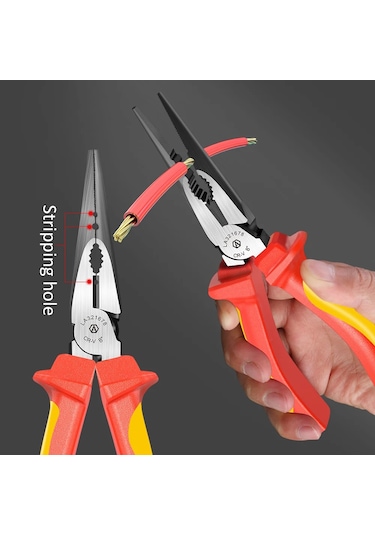 Laoa Vde Tel Kesiciler 6 ''7'' 8'' Yalıtımlı Kombinasyon Çapraz Iğne Kargaburun 7inch Diagonal Plier