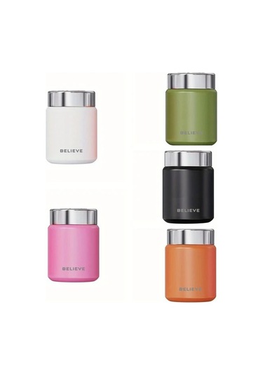 Dashanshop Pembe Paslanmaz Çelik Mini Termos Kavanoz Sızdırmaz Izolasyonlu Çorba Kap Pembe