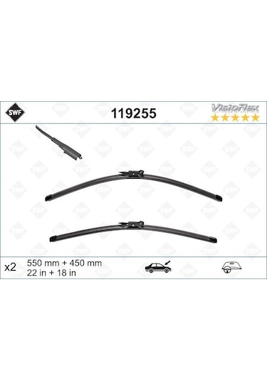 Bmw 1 Serisi F20 Ön Silecek Seti 55+45 CM 2012-2019 Swf