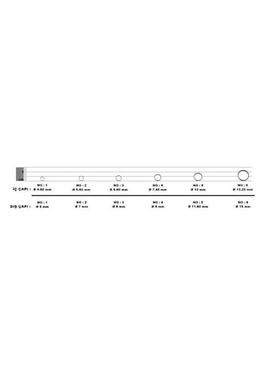 Effe Çelik Halka Split Ring Olta Halkası 100 Adet
