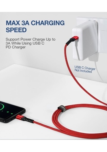 Jsaux Premium Type-c To Type-c 60w Cc0018 2m Hızlı Şarj