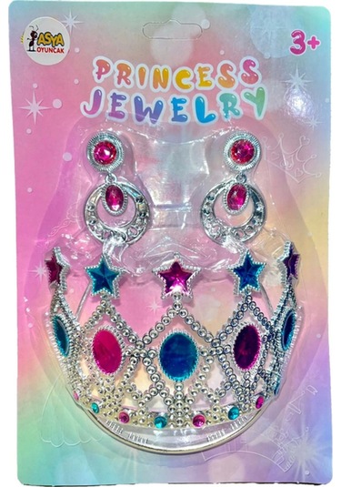 Prenses Tacı Ve Küpe Seti