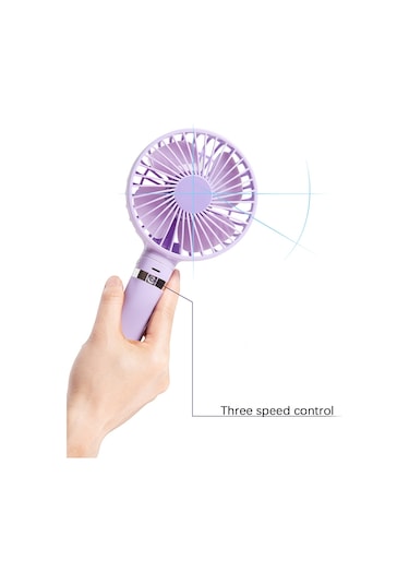 Springsun Mini Taşınabilir Usb Fan - 3 Kademeli Hız Ayarlı Masaüstü & Yatak Odası Soğutucu