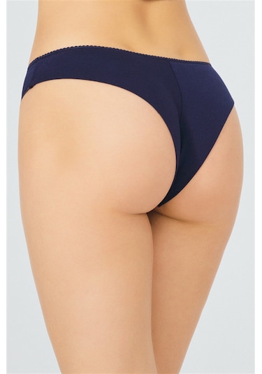 Cottonhill Pamuklu Basic Kadın Brezilya Külot 5'li Paket Renkli-6 Çok Renkli