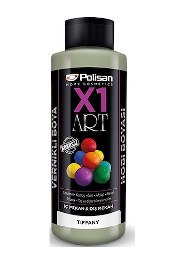 Polisan X1 Art Vernikli Hobi Boyası Tifany 120 ML