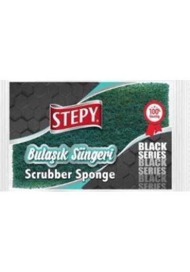Stepy Black Düz Bulaşık Süngeri 2'li