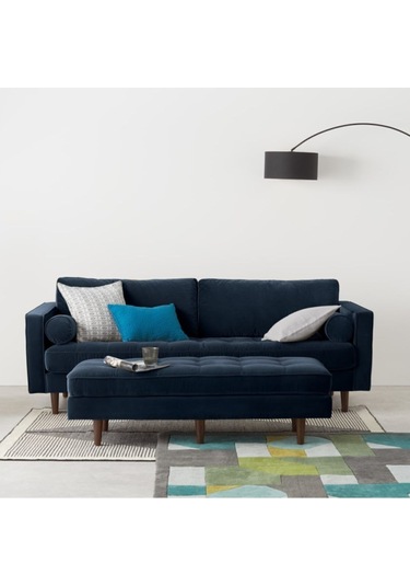 Ürgüp Gürgen Ayaklı Bank Puf Bench Lacivert