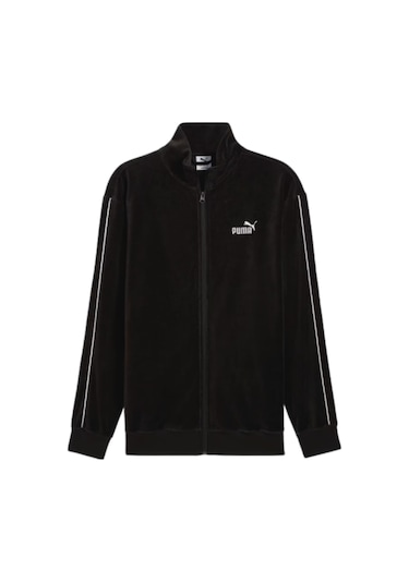Puma Essentials Elevated Velour Track Erkek Siyah Ceket Siyah