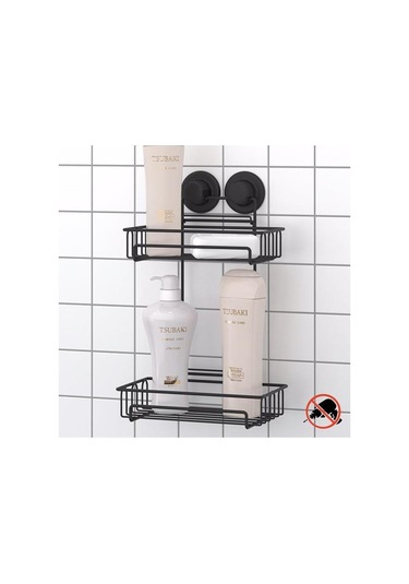 Geseus Va Kumlu Iki Katlı Banyo Rafı Şampuanlık Delme Vida Matkap Çok Renkli