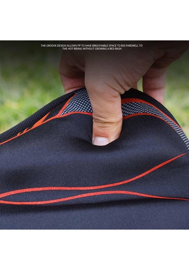 Suntek Bisiklet Sele Minderi Yumuşak Geniş Yol Bisikletleri Siyah Kırmızı