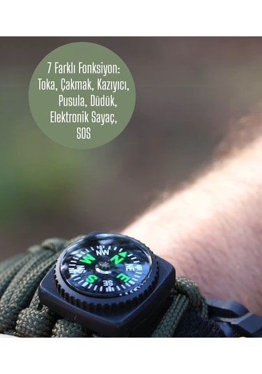 North Pacific 5 In 1 Kampçı Outdoor Kol Saati Çok Fonksiyonlu