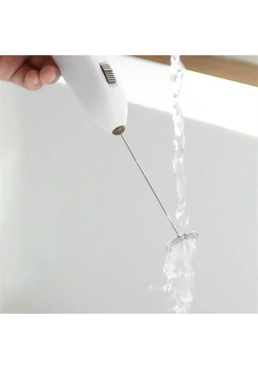 Ulzyvf Yumurta Yendi Süt Paslanmaz Mutfak Mini Mikser Krema Karıştırma Kahve Kabarcık İçecek Ev Elektrikli El Çırpma Çırpıcı Beyaz Beyaz Ag Beyaz