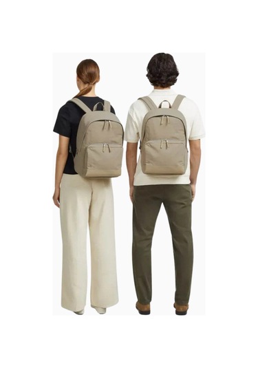 Lojel Semo Backpack Deri Detaylı 18l Günlük Ve Iş Sırt Çantası Bej 2