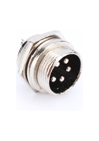 Geeroyoo 5 Pin Metal Hava Uçak Konnektörü Seti Ftiş + Soket - Su Geçirmez, Sıcak Dayanıklı Ve Endüstriyel Kullanım