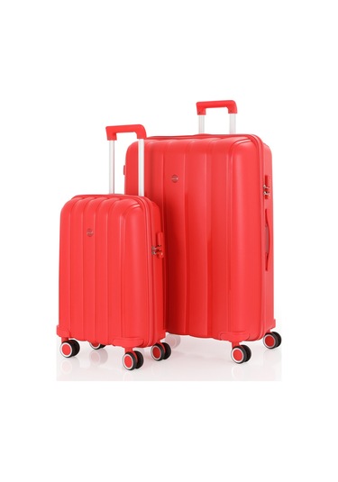 Mçs Polipropilen 2li Valiz Seti Büyük & Kabin V305 S21yy1000077-set 00004 Kırmızı