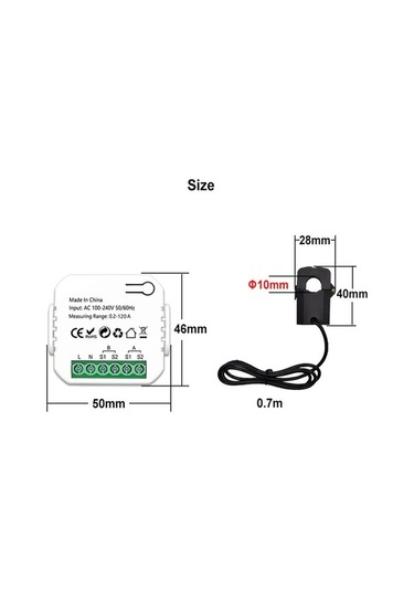 Trendooze Wıfı 12 Kanal Enerji İzleyici - Gerçek Zamanlı Voltaj/akım, Mobil Kontrol