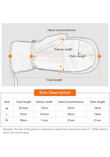 Wezone Siyah Xl Kayak Eldiveni: 360 Derece Isı, Dokunmatik Ekran, Su Geçirmez Ve Dayanıklı Siyah