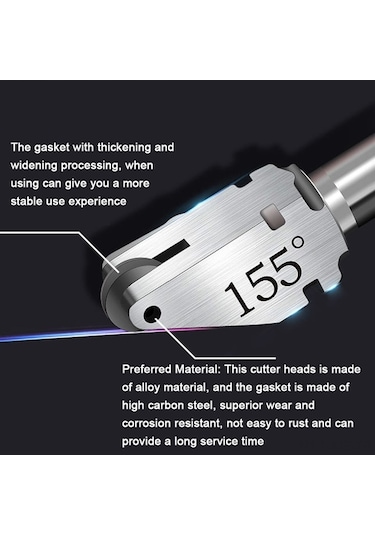 Novahub Cam Kesme Makinesi Yedek Bıçak Başlığı - 140 Açılı, Yüksek Performanslı Cam Ve Ayna Kesici Aksesuar