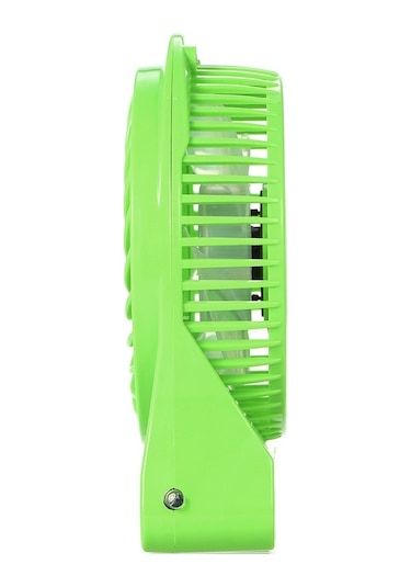 Fortunelane Usb El Fani Masaüstü Ofis Dışarıda Kullanıma Uygun 3 Hızlı Regülasyonlu Yeşil Led Işıklı Taşınabilir Fan