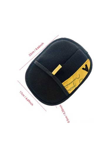 Skycity Evcil Hayvan Tüy Temizleme Eldiveni: Çift Taraflı Silikon Tıraş Dişlileri, Tüy Toplama, Bakım Ve Yıkama İçin Sarı Renkli Siyah