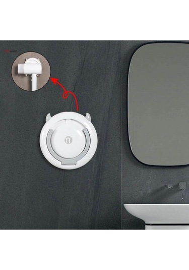 Joyhub Ayarlanabilir Saç Kurutma Makinesi Tutucu Fön Makinesi Rafı Organizatör Sağlam Tembel Raflar Saç Aracı Matkap Olmadan Eller Serbest Dekor 5 Inç Saç Kurutma Makinesi Standı Tutucu H1dg2ı