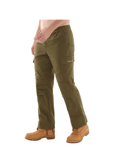 B0a6hpk3021-r Timberland Washed Duck Canvas Cargo Pant Erkek Pantolon Yeşil B0a6hpk3021-r Yeşil
