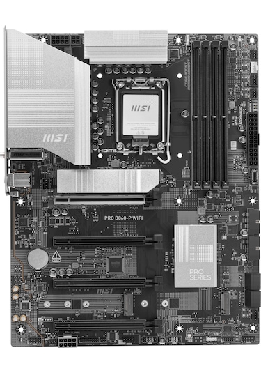 MSI PRO B860-P WIFI 8600MHz (OC) DDR5 Soket LGA1851 M.2 HDMI DP Thunderbolt ATX Anakart