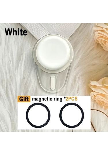 Goldenqian Grippopso Manyetik Cep Telefonu Kavrama Tok Griptok Iphone 16 15 14 13 12 Serisi Manyetik Telefon Soketi Cep Telefon Tutucu White White