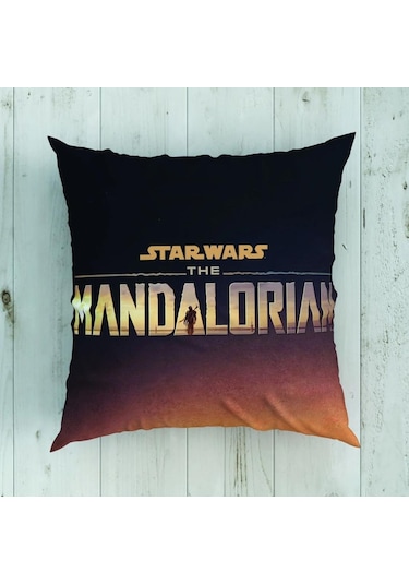 Taç Lisanslı Kırlent Mandalorian 40x40