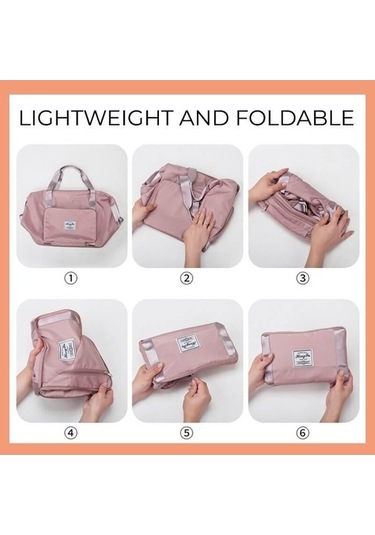 Novahub Yeşil Katlanır Su Geçirmez Seyahat Organizatör Çanta - Unisex, Geniş Kapasiteli, Bagaj Seyahat Ambalaj Çantası Yeşil