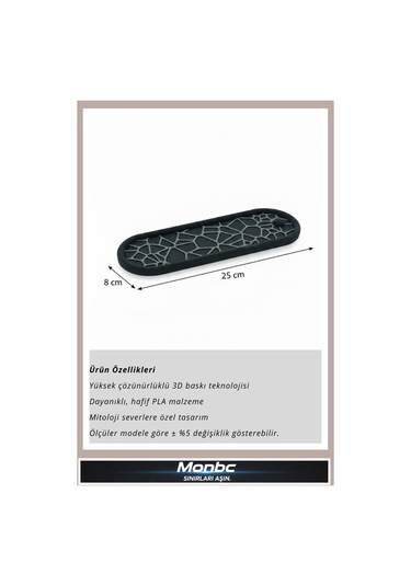 Monbc Modern Desenli Tütsülük 3d Tasarım Dekoratif Biblo, Hediyelik Ve Ev Ofis İçin Şık Aksesuar
