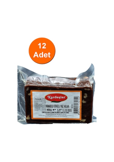 Kardeşler Cevizli Kakaolu Yaz Helvası 12 x 400 G