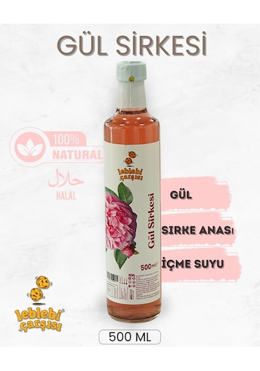 Leblebi Çarşısı Gül Sirkesi 500ml